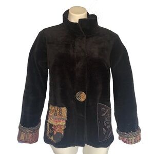 Lee Andersen Art to Wear Detailed Velour Jacket